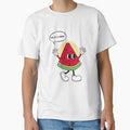 One in a Melon Funny Watermelon Pun – Cute Cartoon Fruit Sticker by RositaArtStudio