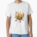 cartoon dancing burger by mr-mudge-store