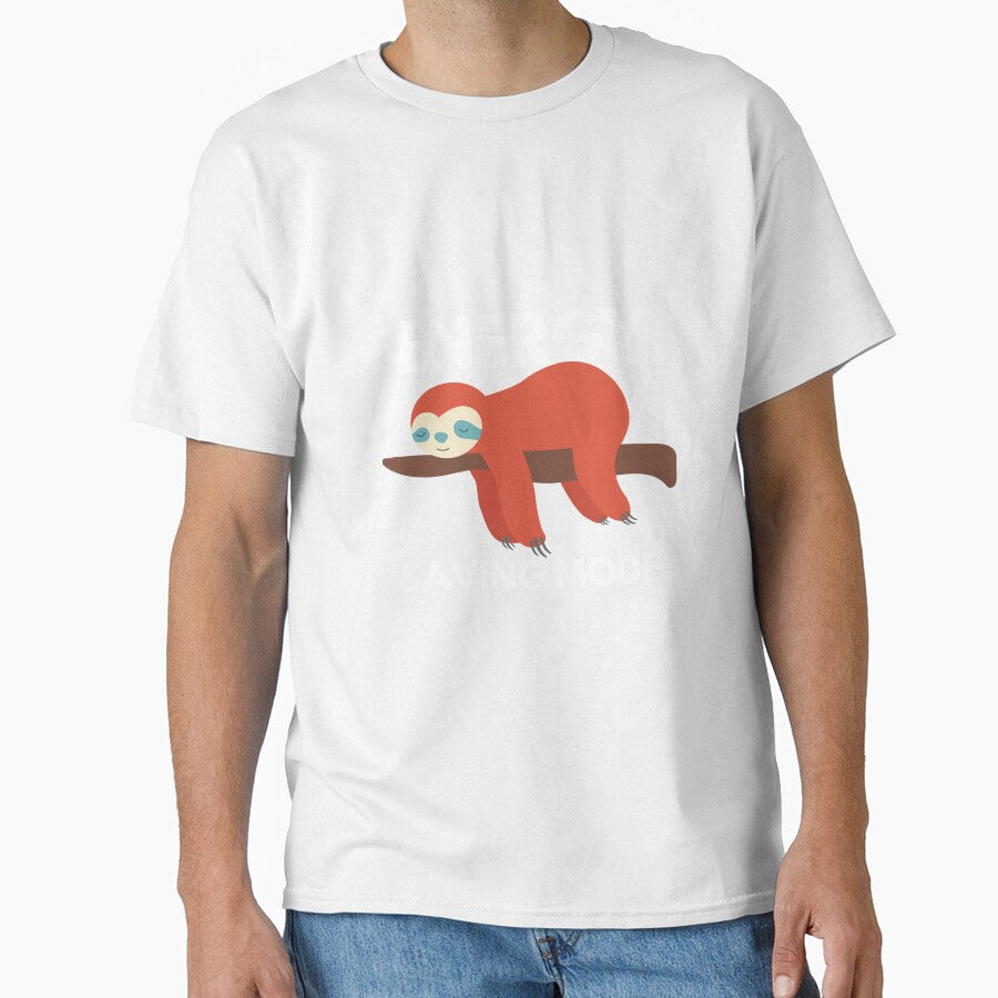 Embrace the Lazy with Sloth Energy Saving Mode Essential T-Shirt by Showitoffbish
