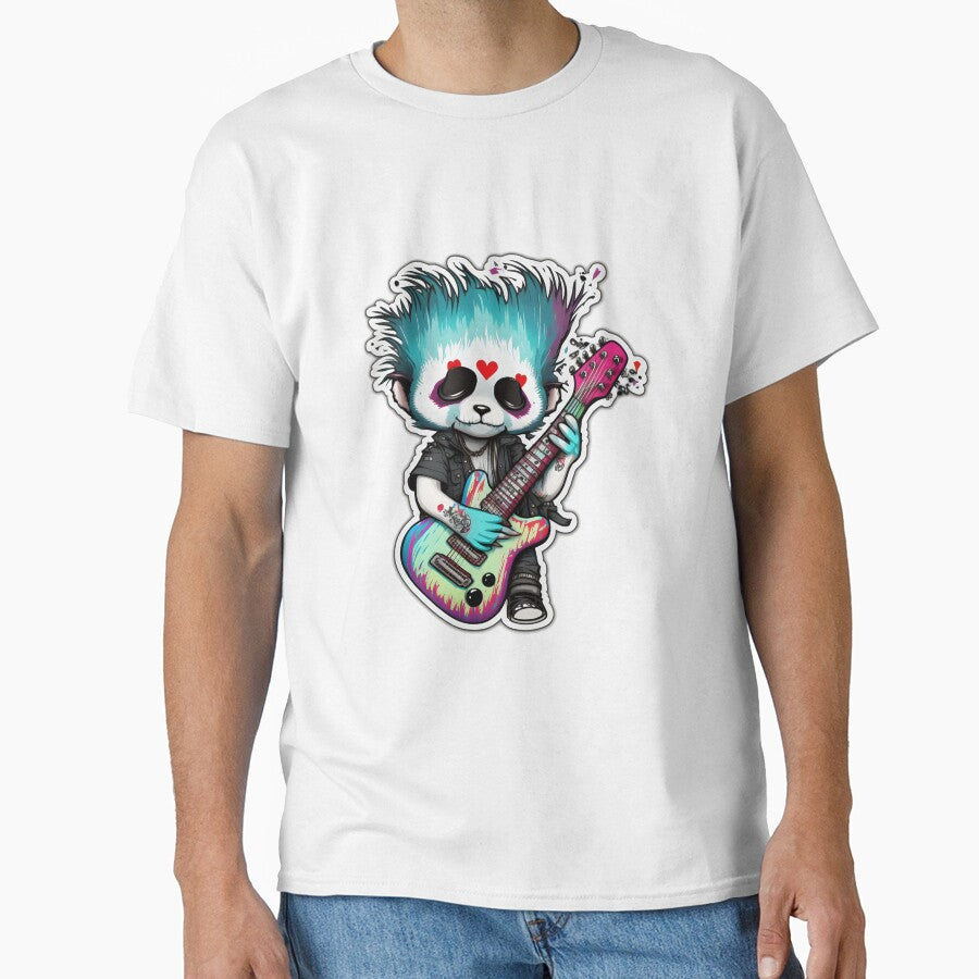 Goth Panda EMO Rock Sticker - Goth Pandas Rock On by StreetShirts1