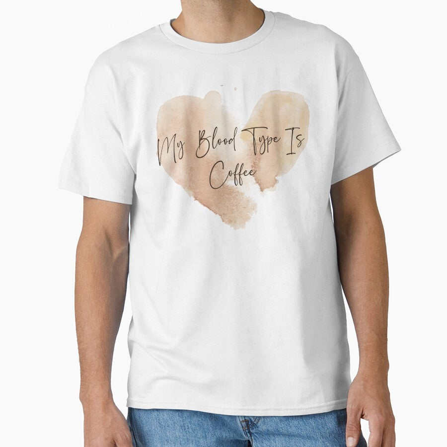 My blood type is coffee - coffee lover design by Dominika Bednarska