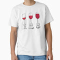 The Correct Amount of Wine - Red Wine Black Text by EcoElsa