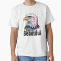 Bald Is Beautiful - Bald Eagle Funny Patriotic Bird Pun USA Design by ArcticFoxStudio