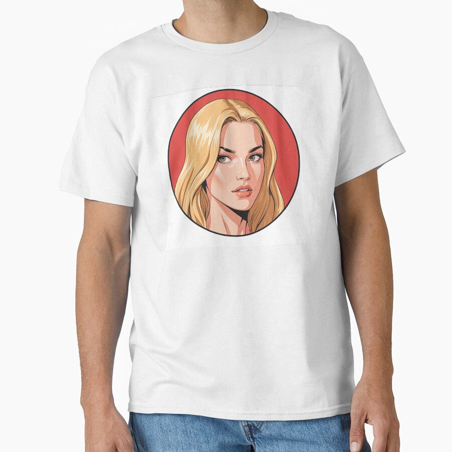 Blonde Woman Pop Art Portrait by Banal25