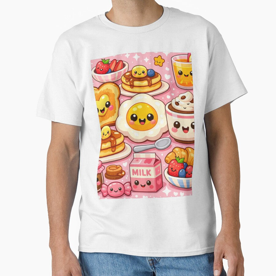 Kawaii Breakfast – Cute Food Pattern by Aramdesing