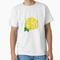 Pixel Art Yellow Rose by Percy Everett