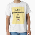 Coffee Because Adulting is Hard Funny Quote by DreamyDesignsByA