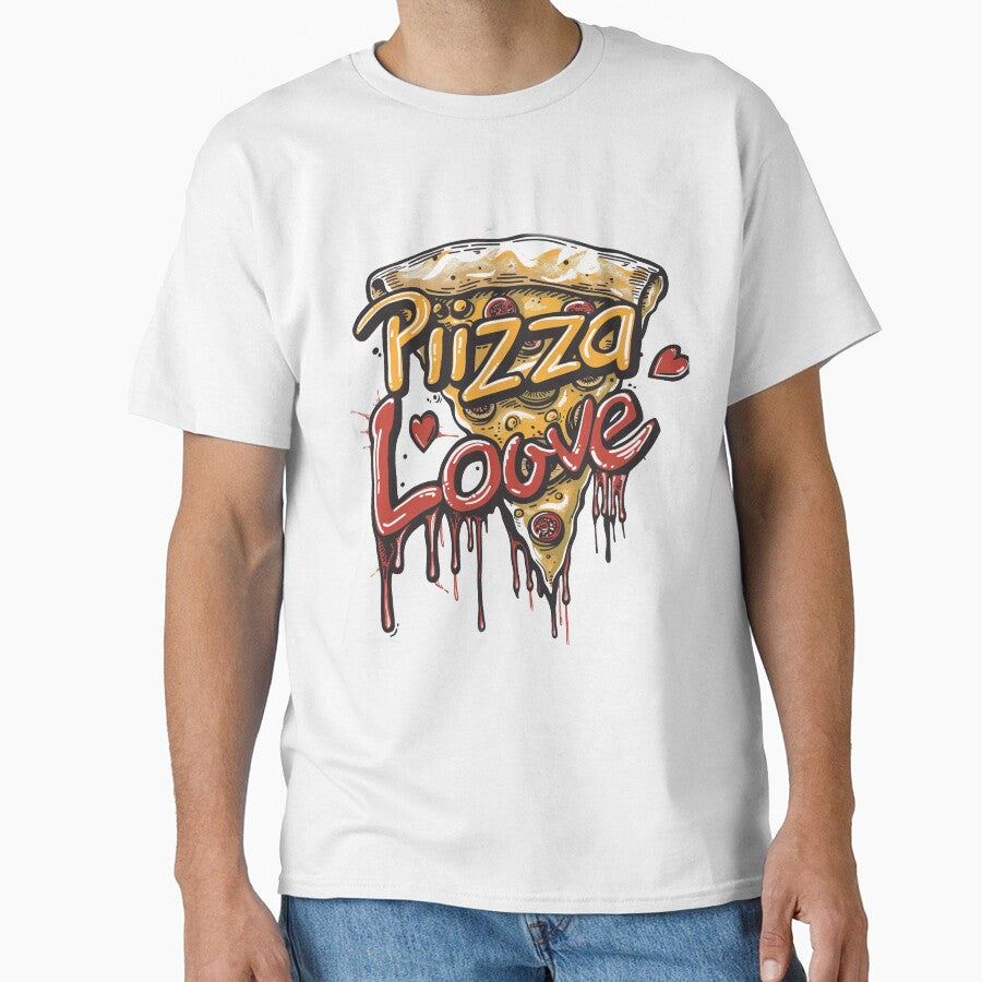 Graffiti Style Pizza Love funny Gift idea by Samanthi007
