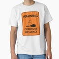 Highway style workplace sign "Warning Corrosive Influence" by MultistorieDog