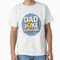"Dad Joke Survivor" Cute Smiley Face Design | Funny Father's Day Humor by MillennialVibe