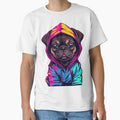 Kawaii Puppy Hoodie Sticker – Colorful Graffiti Street Art Style by DzA-stickers