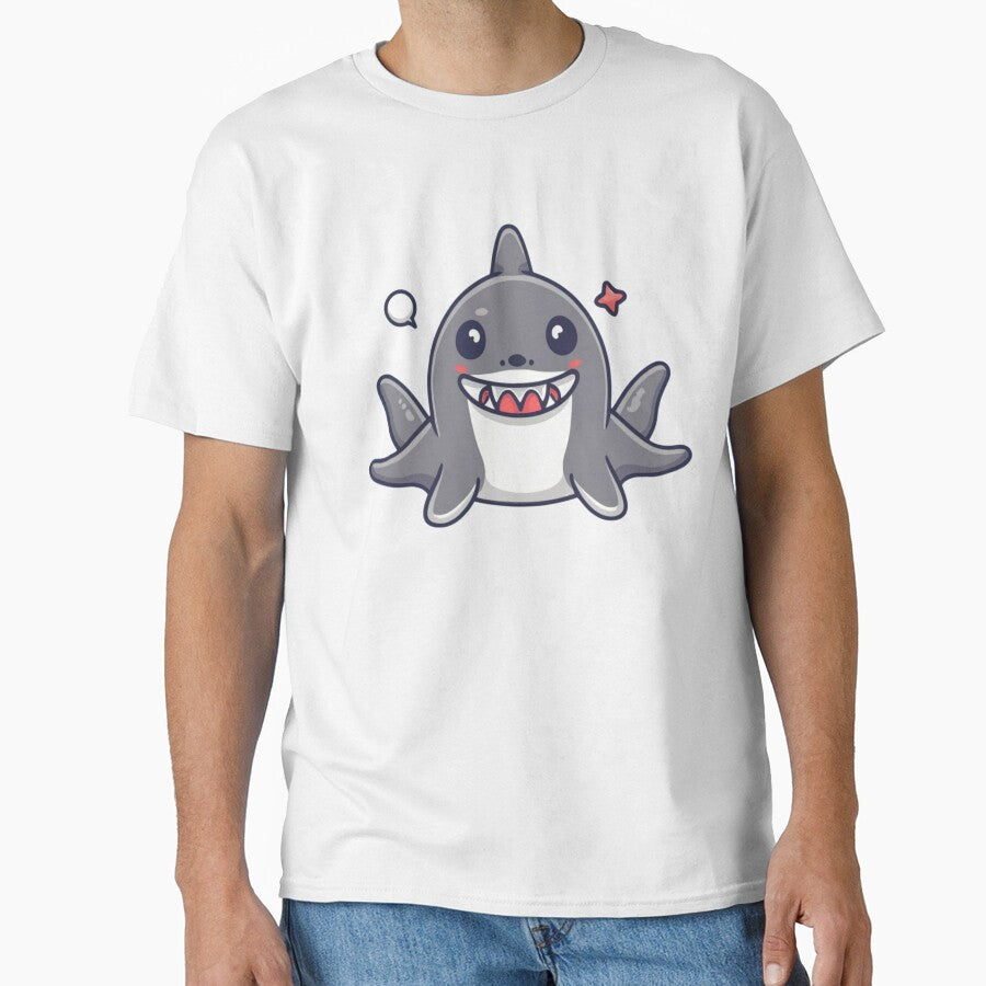 Cute Kawaii Shark Pattern by PatternInArt