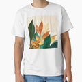 Boho Botanical Leaves Elegant Design On Spackled Ecru by DEC02