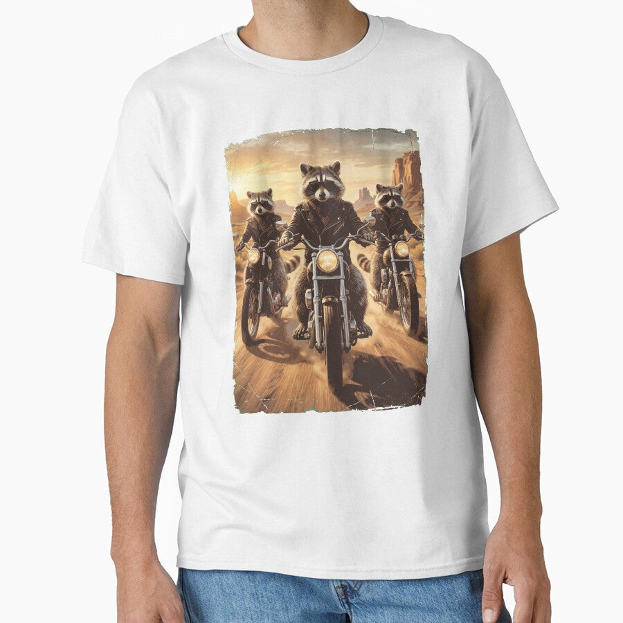 Funny Raccoon Motorcycle Meme Animal Lover by DoodleTortle