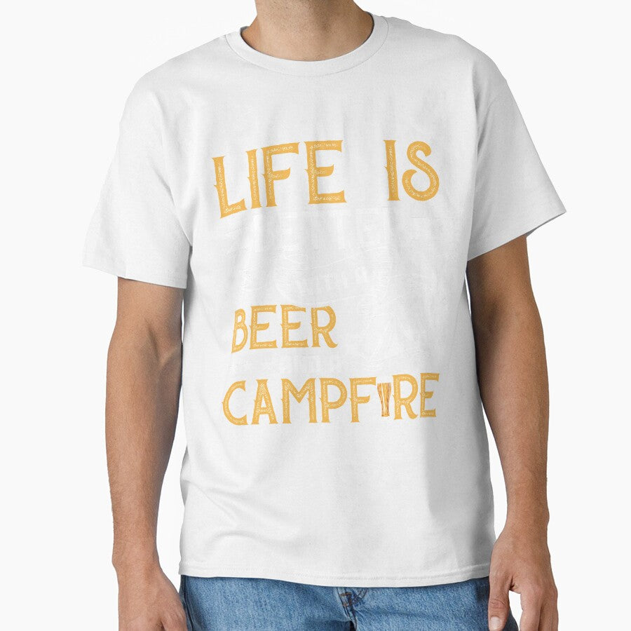 Camping Life is Better with Beer and Campfire by mmos