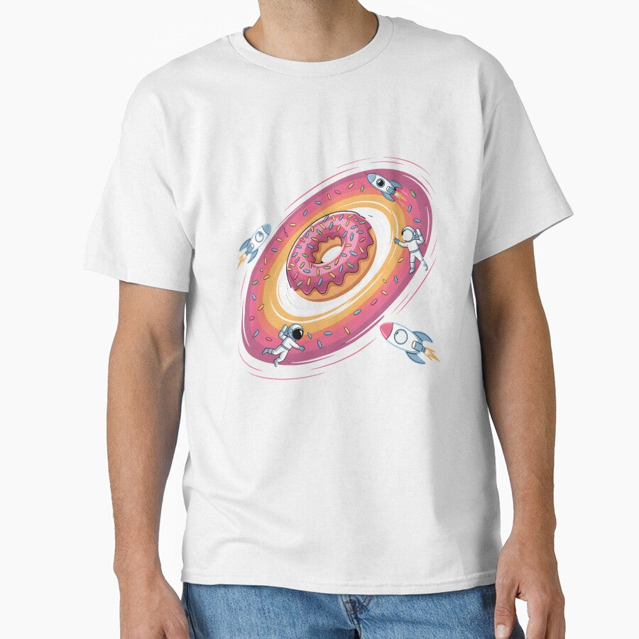 Cosmic Donut Space Black Hole Funny Rocket Day Sci-Fi Galaxy by clothesy7