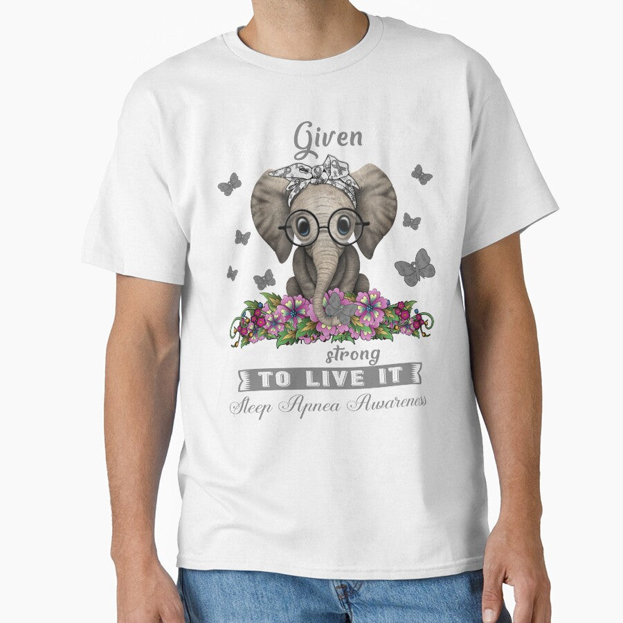 Sleep Apnea Warrior Cute Elephant Lover Gifts by Adropine
