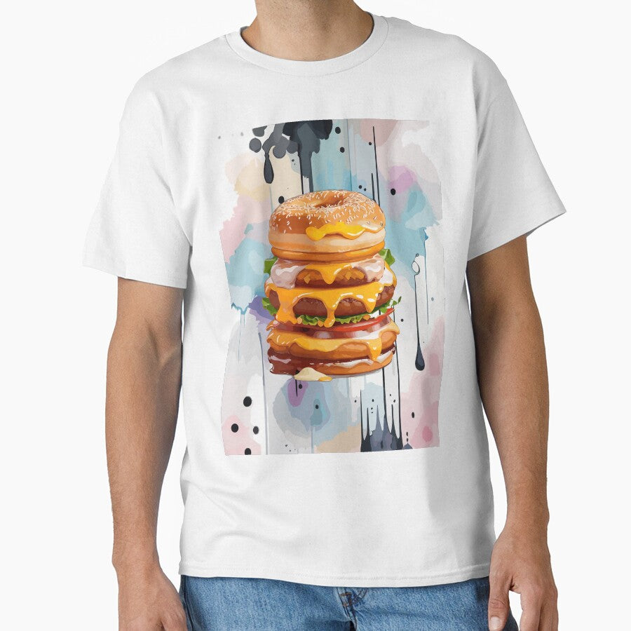 Double Donut Burger - Fast Food Favorite by FridPix