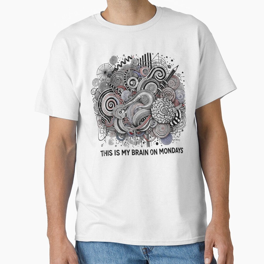 My Brain On Mondays | Office Art Humor by Guesso
