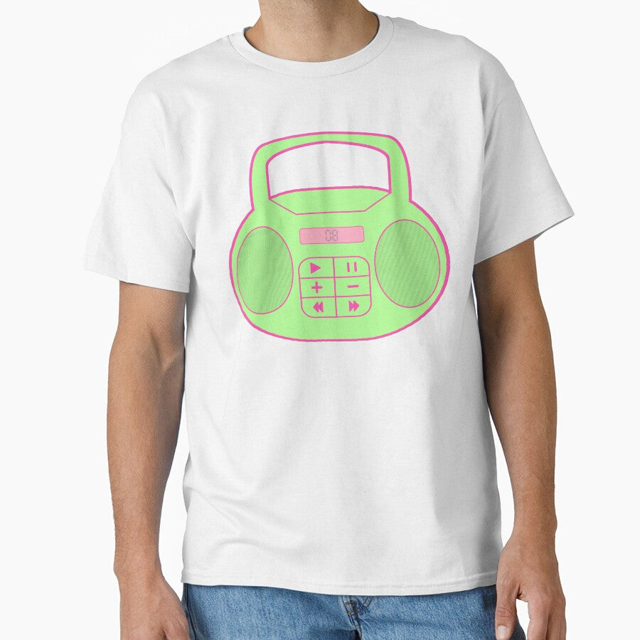 Early 2000s Aesthetic Y2K Green and Pink Boom Box by Creations-By-Em