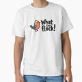 What the Flock! Funny Bird Pun T-Shirt – Playful Avian Humor & Clean Comedy Apparel by PMCreative