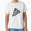 Black and white pizza slice by MendaciousMina