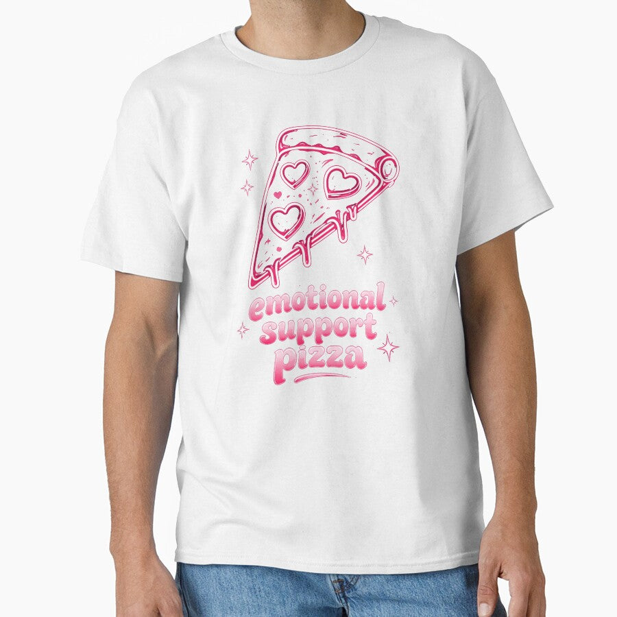 Emotional Support Pizza Neon Slice Mental Health by PixelQ