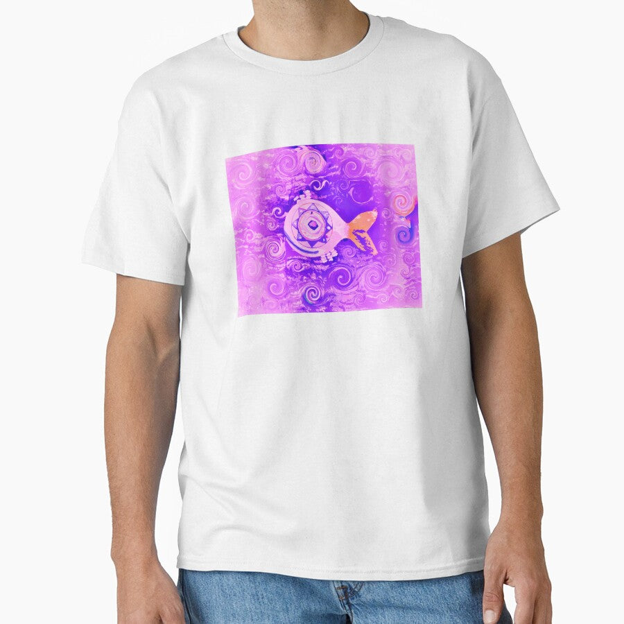 Bohemian Fish Groovy Hippie Vibes Coastal Boho Style Décor or Art 2 of 2 by Beachy