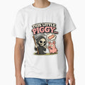 This Little Piggy Funny Grim Reaper Dark Humor Shirt by Cartoon Catacombs