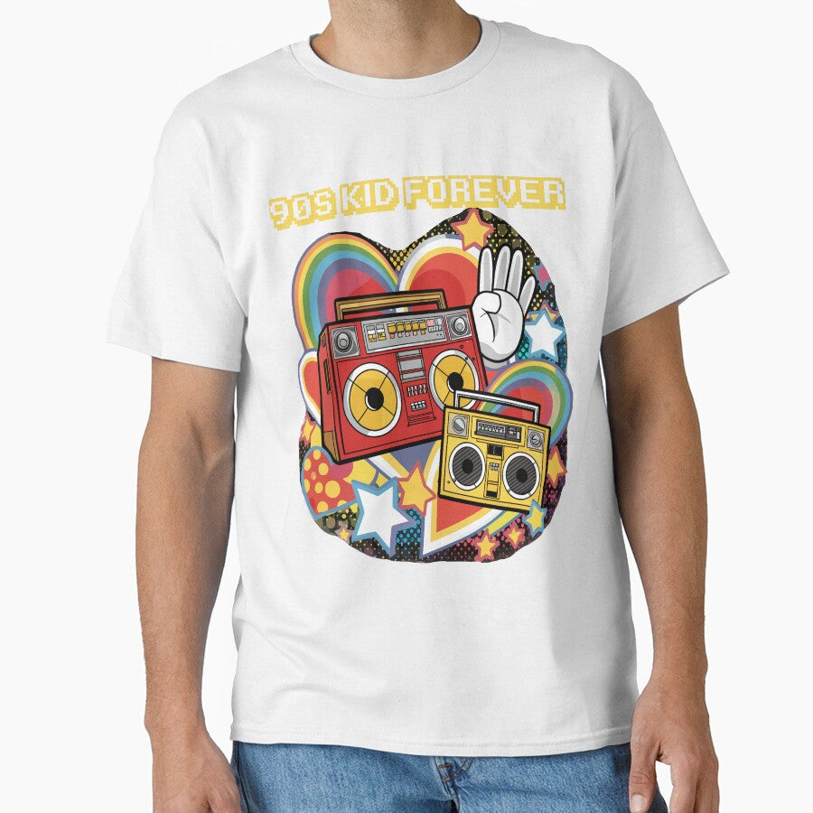 90s Kid Forever Retro Vintage Cool Portable Stereo by KayelBee
