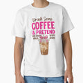 Funny Preppy Iced Coffee Pink Bow Humor by KroghDs