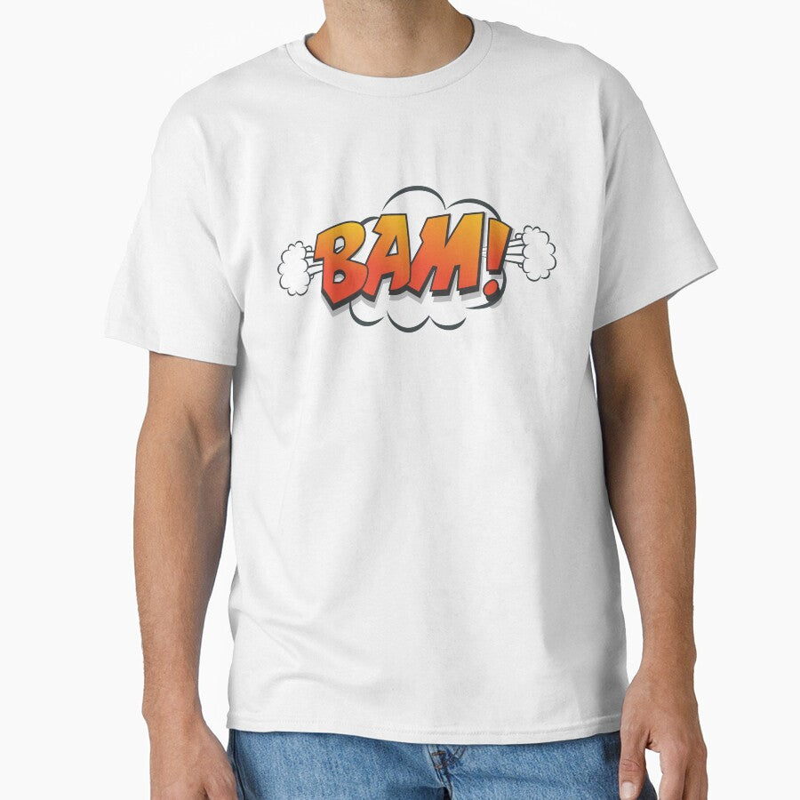 Bam, Comic, Comic Expressions, Pop Art, Pop Art Designs, Red, Yellow, Expressions, Pop Art Expressions, Pop Art Bubbles, by Henrylizarraga