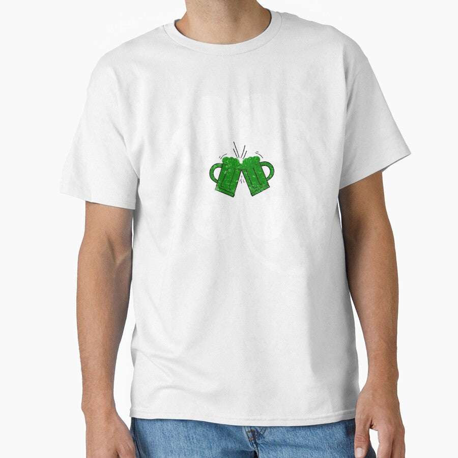 Funny Beer Cheers Shamrock tee for St. Patrick Day Party by ViVedX