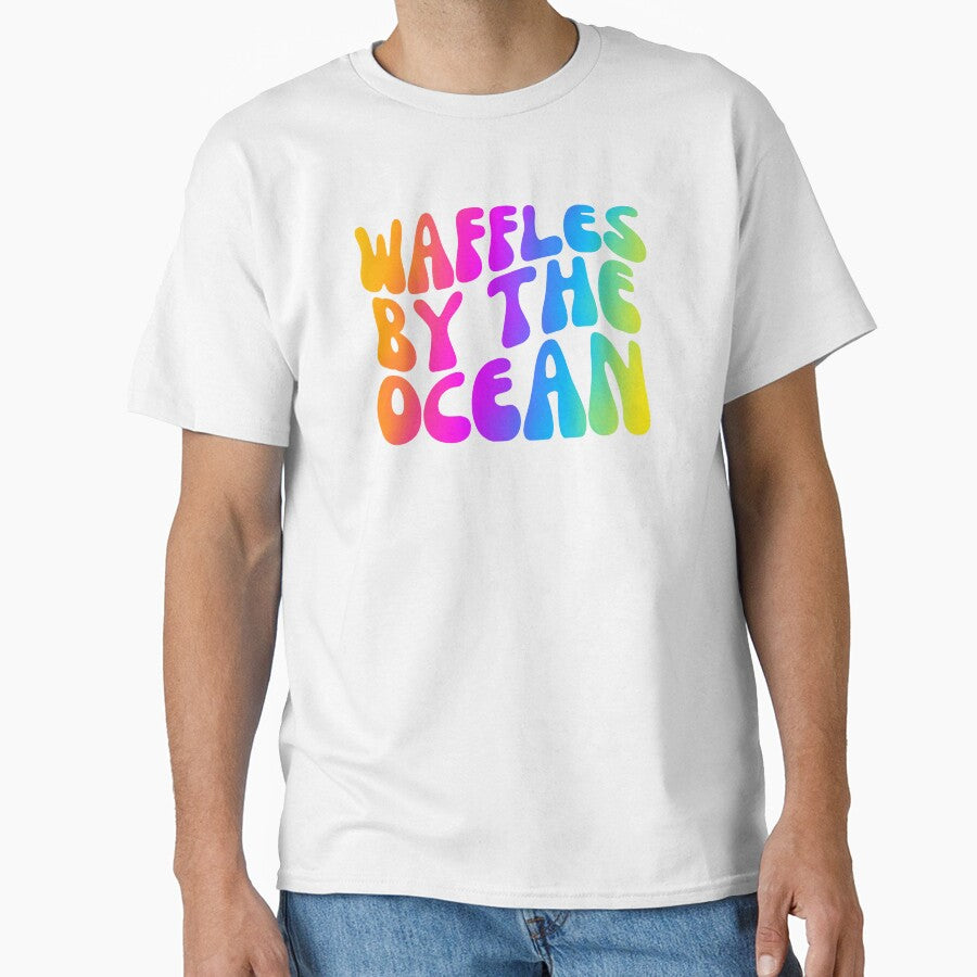Cute Waffle Food Lover Saying Ocean Lover by SunfullyYours