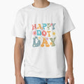Happy Dot Day Hippie Flowers Retro Groovy Teacher Women Kids by MissRasheedHam