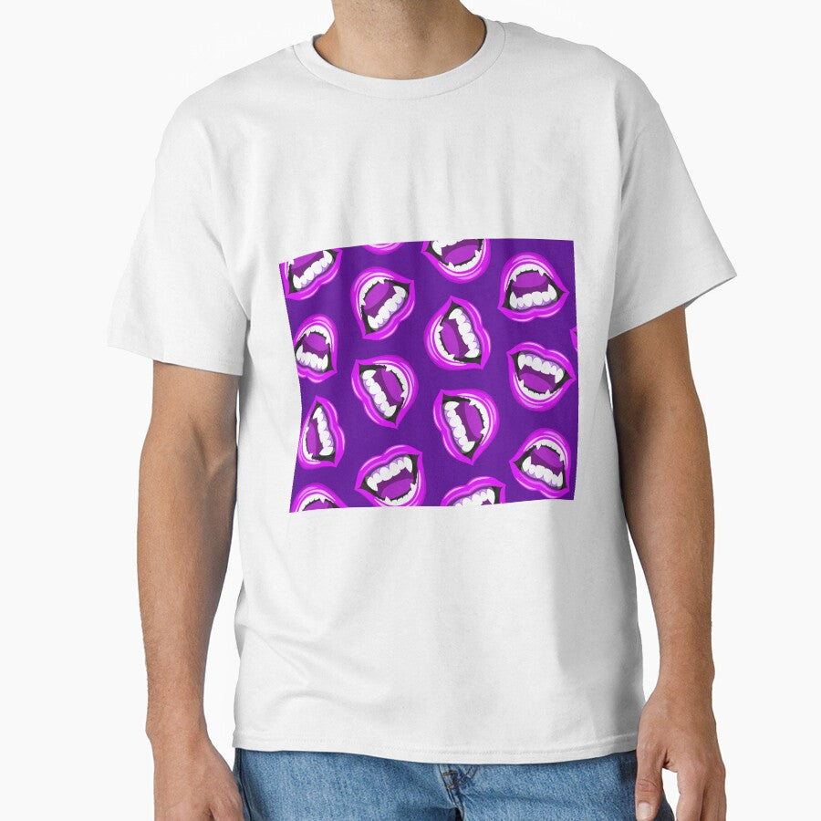 vampire teeth - purples by littlearrow