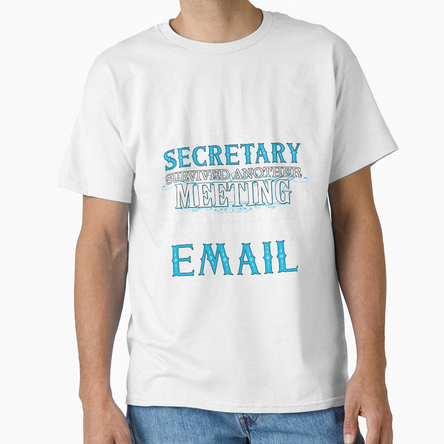 Secretary Survived Meeting Email Office Humor by OmmeDesigns