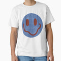 Blue and Maroon Smiley Face cute by PorterMoyer
