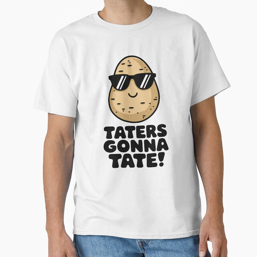 Taters Gonna Tate! Cute Potato Pun by PMCreative