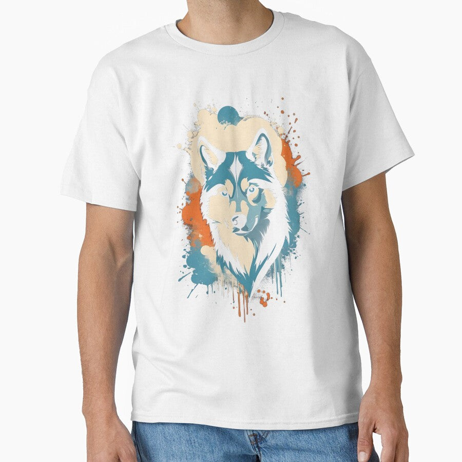 Vintage Husky Silhouette Design: Timeless Elegance for Nostalgic Dog Lovers. by brindled