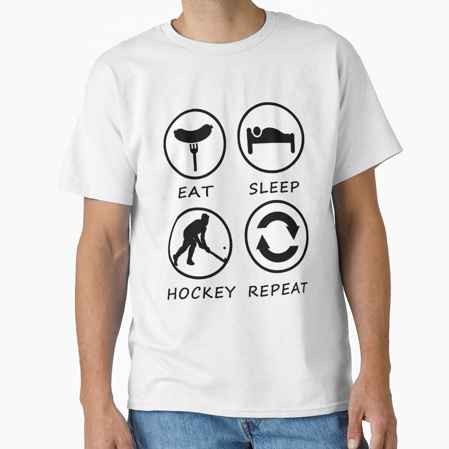 Eat Sleep Hockey Repeat by teledesign