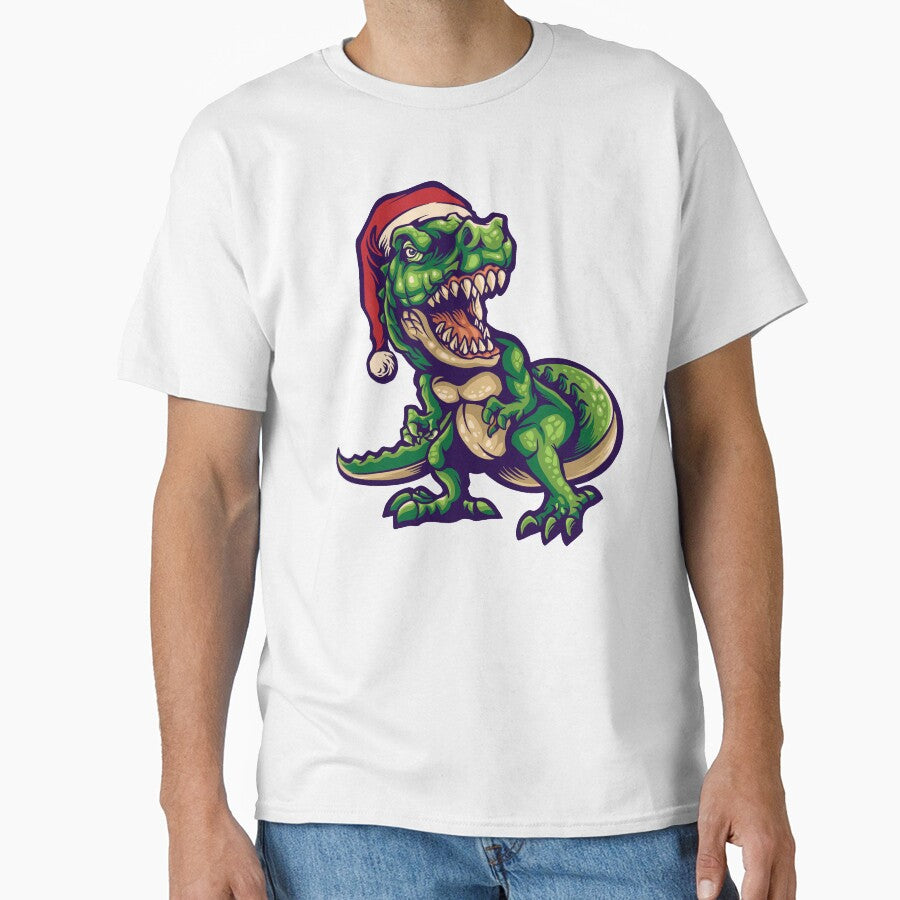 dinosaur christmas pun green by Gloria312
