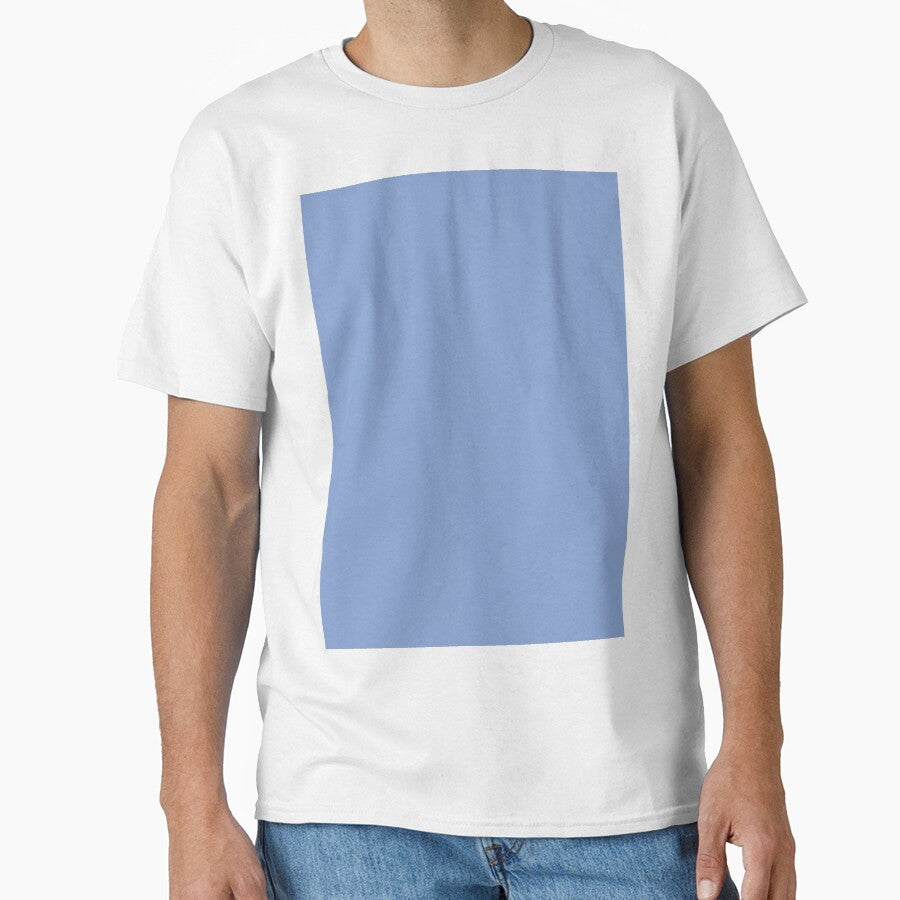 Pure Wisteria Blue – Minimalist Solid Color by EmeraldeaArt