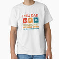 I Tell Dad Jokes Periodically Funny Father's Day Gift Science Pun Vintage Chemistry Periodical Table Chart by ambaart