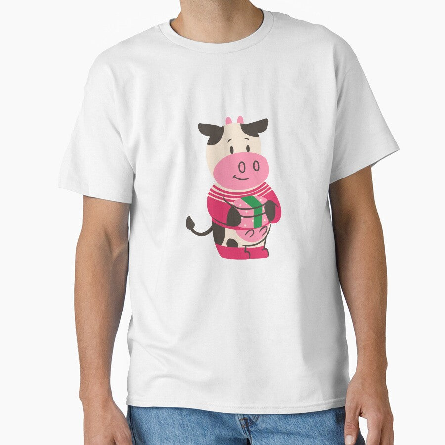 Vacas Kawaii in white and pink by BahiaStyle