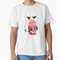 Vacas Kawaii in white and pink by BahiaStyle