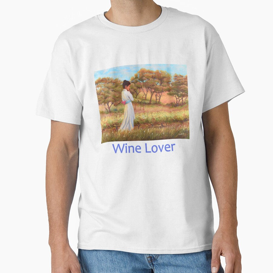 Woman walking in Sonoma California vineyard wine lover by Fantasyart123