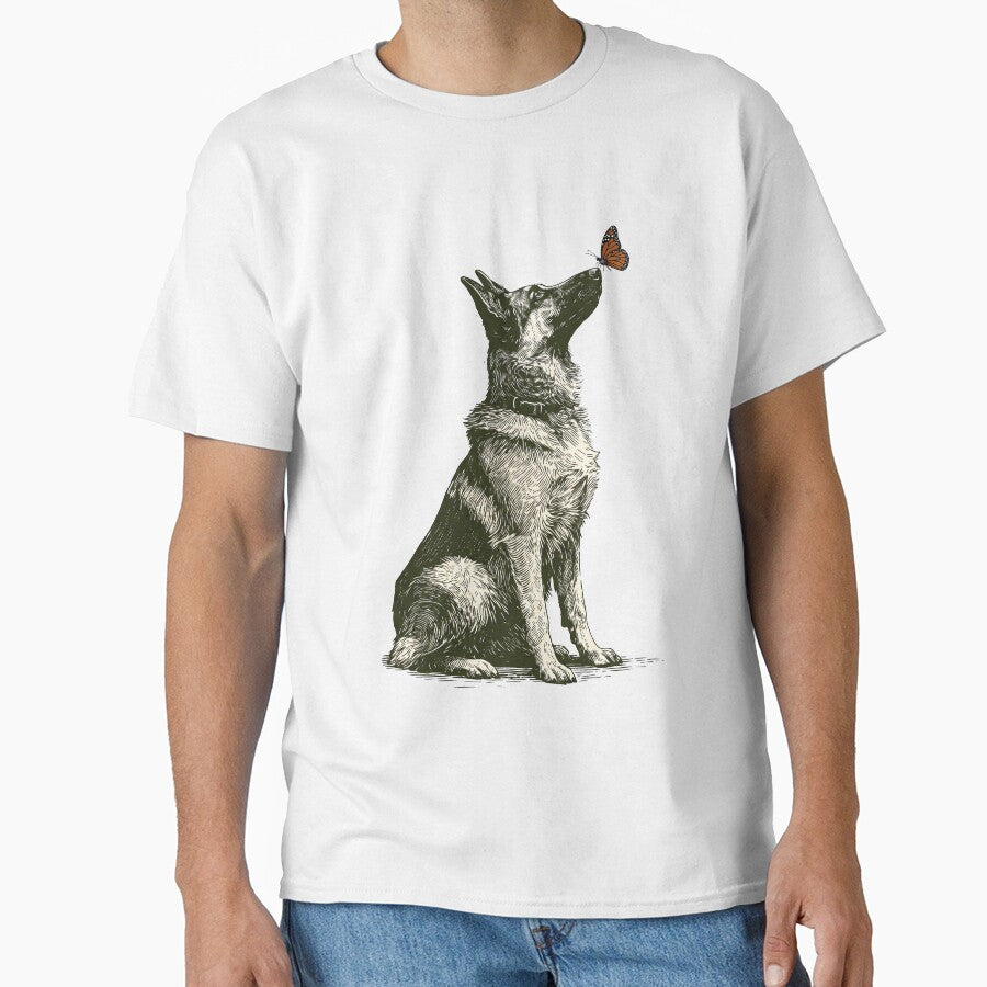 German Shepherd Butterfly by TeeARTHY