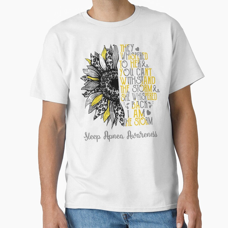 I Am The Storm Sunflower Leopard Sleep Apnea Awareness by rechardtee