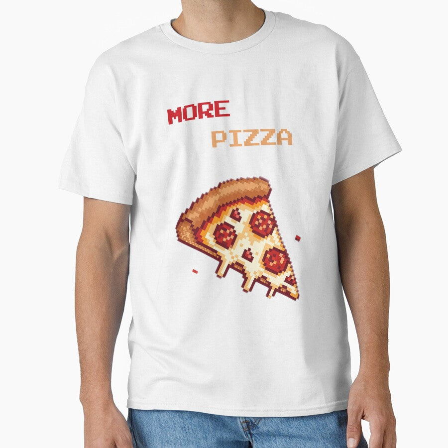 Retro More Pizza Pixel Art Design by LOFTS Store